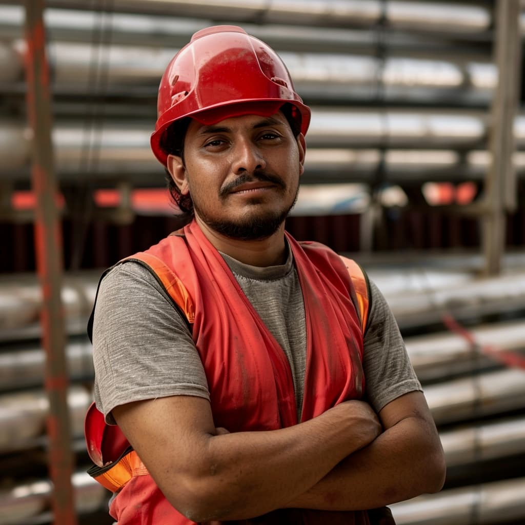Trabajadores de Tubería Helicoidal para proyectos de energía y comunicaciones